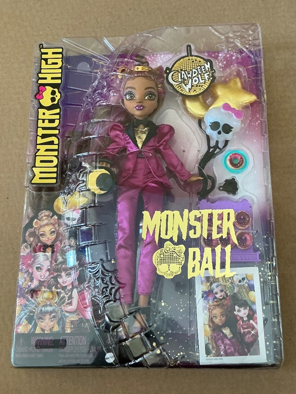 Clawdeen Wolf Monster High Monster Ball Action Figure 2022